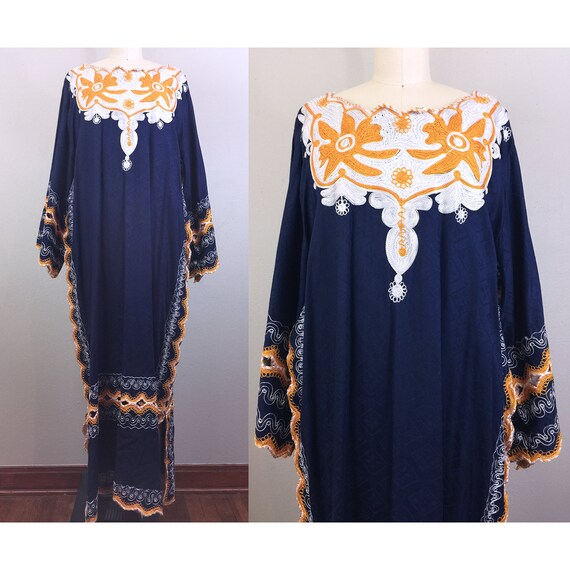 navy blue ethnic dress