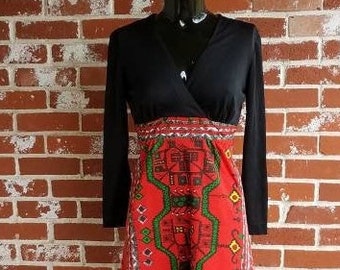 Vintage 60s/70s Designer Joseph  Magnin Mod Mini dress   S