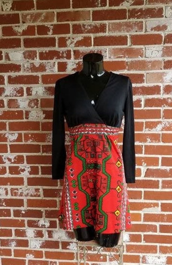 Vintage 60s/70s Designer Joseph  Magnin Mod Mini d