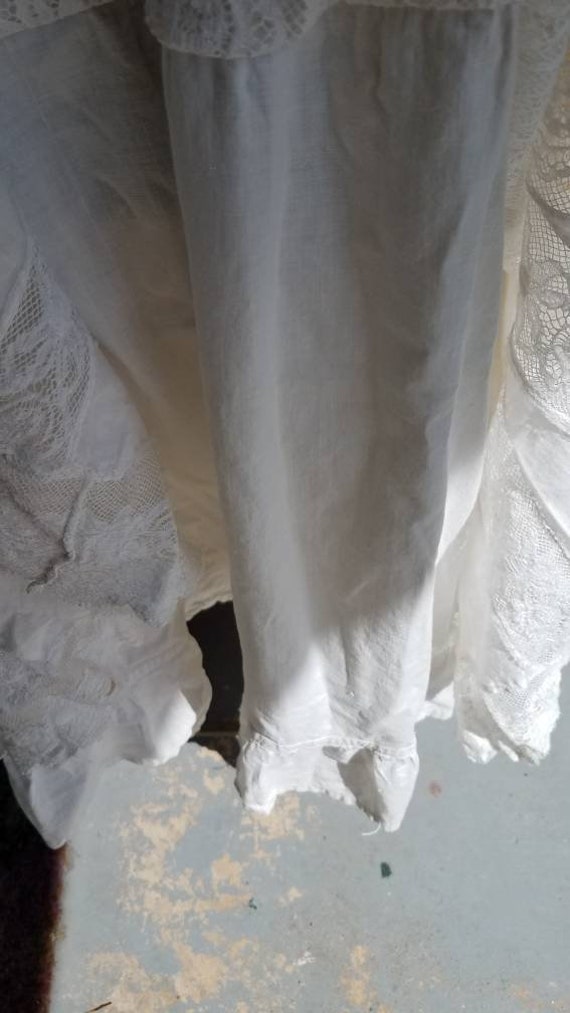 Antique White Skirt Victorian/Edwardian Ruffled a… - image 7