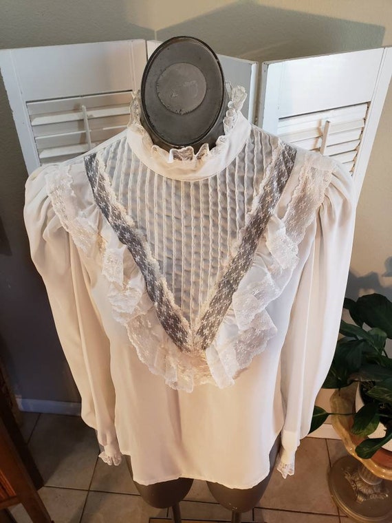 frilly victorian blouse