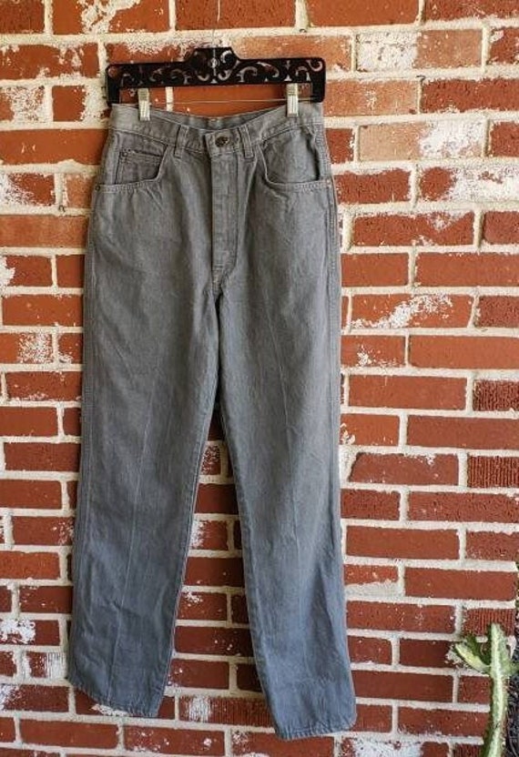 Vintage 80s Gray Gitano Jeans  27W  High Rise