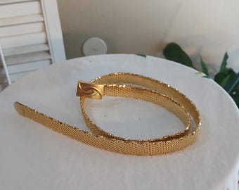 1960s Mod Amber Lucite Style Link Adjustable Belt With  display picture 2