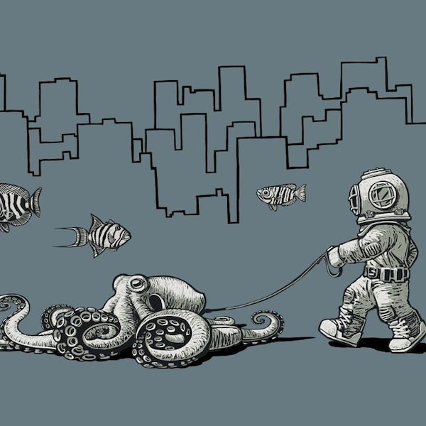 Walking Your Octopus T-shirt