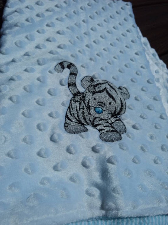 embroidered baby blankets etsy