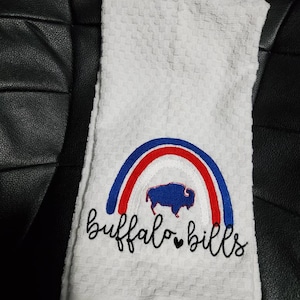 Buffalo Bills kitchen towels.  Bills mafia gift. Buffalo Bills football