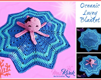 Oceanic Lovey Blanket pdf crochet pattern