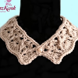 Pearl Drops Collar pdf crochet pattern