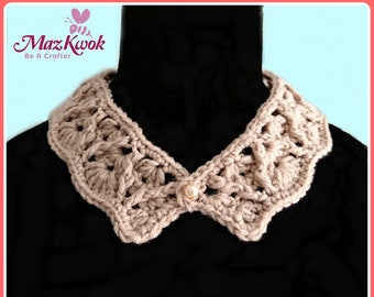 Pearl Drops Collar pdf crochet pattern