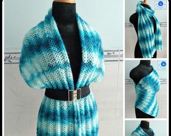 Ocean Tides Wrap pdf crochet pattern