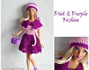 Pink and Purple Fashion pdf crochet pattern