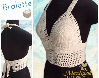 Alluring bralette pdf crochet pattern ( size S - 3XL )