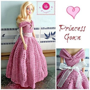 Princess Gown pdf crochet pattern image 1