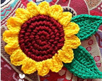 Summer Sunflower pdf crochet pattern
