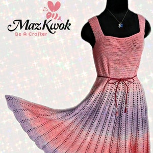 Enchanted sun dress pdf crochet pattern ( size S - 3XL )