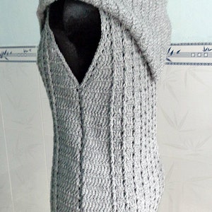 Overcast vest pdf crochet pattern size S 3XL image 2