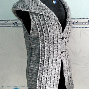 Overcast vest pdf crochet pattern size S 3XL image 3