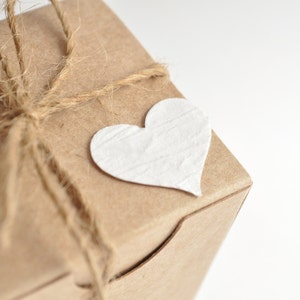 Rustic wedding, favor boxes, 100 boxes, kraft favours, small gift box image 3