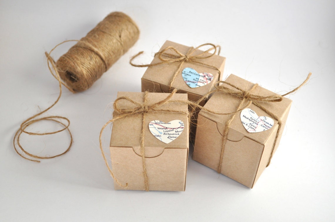 Mini brown kraft boxes 50 small gift box small brown box Etsy