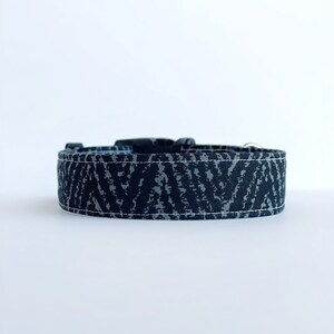 Black and white Dog Collar Boy, Handmade Cotton Collar