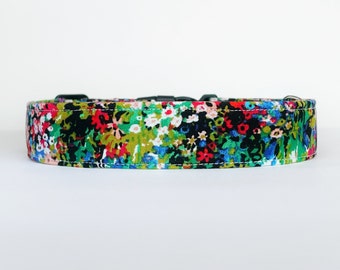 Floral Dog Collar Girl, Cute Modern Dog Collar