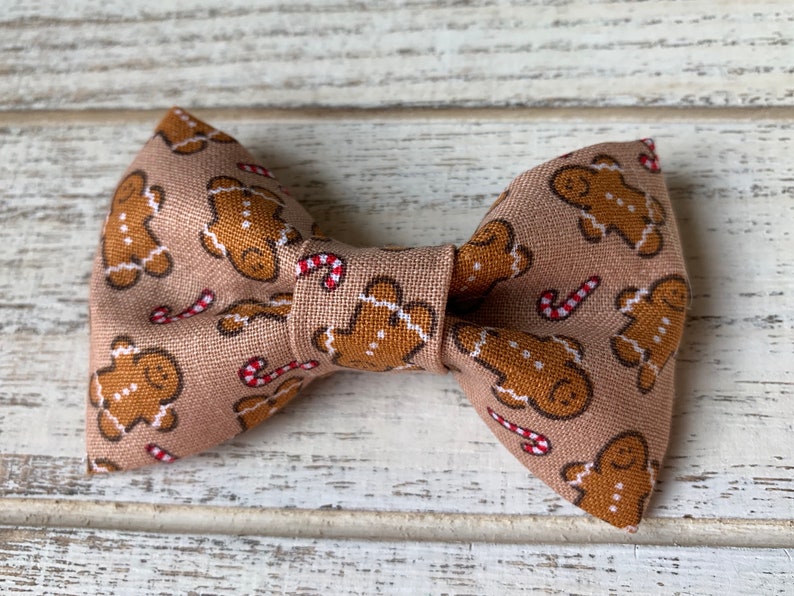 Bow Tie Christmas gingerbread men Bow Tie Christmas Bowtie Etsy