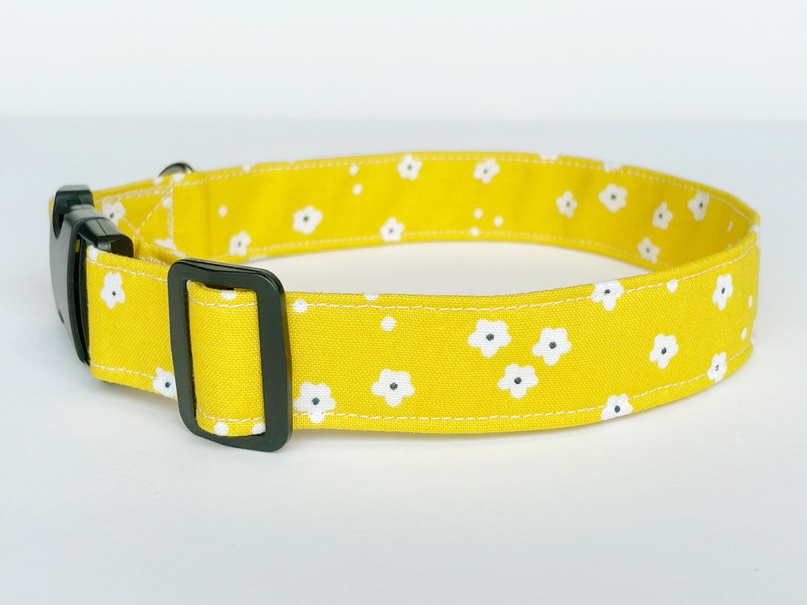 Yellow Floral Dog Collar female dog collar Handmade Dog Etsy