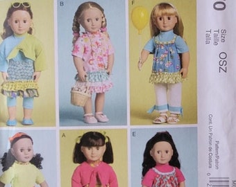 18" Doll Clothes Pattern McCall's #6370 - New, Uncut - American Girl & Others