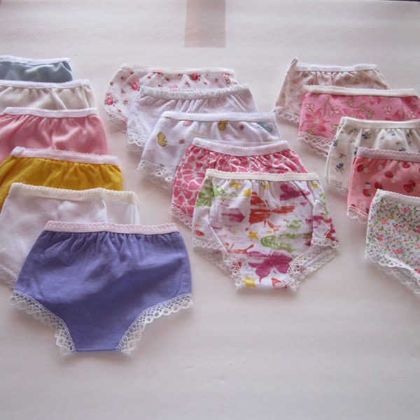 UNDIES - Choose from Solids or Various Prints - made to fit American Girl Dolls