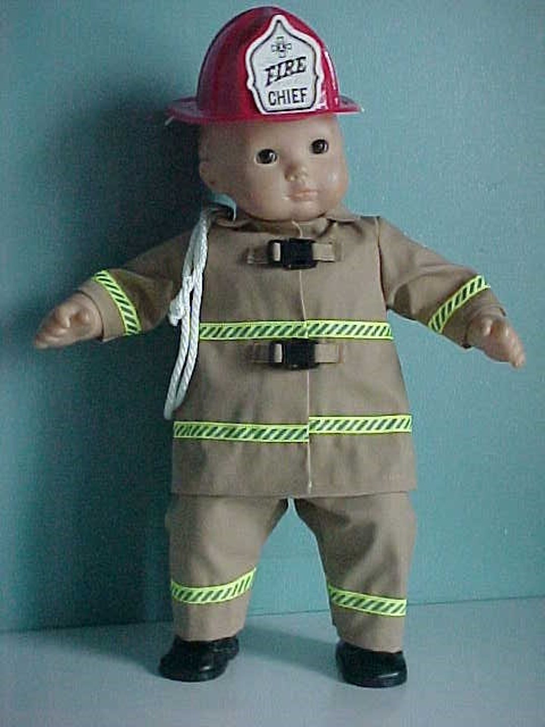 Handmade 5-pc FIREFIGHTER OUTFIT Fits Bitty Baby: Features