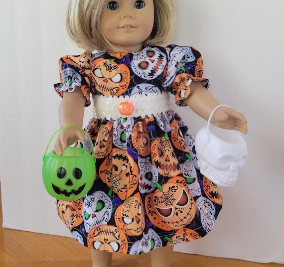 sequin pumpkin dress Girls' Long Sleeve Flip Sequin Halloween Dress