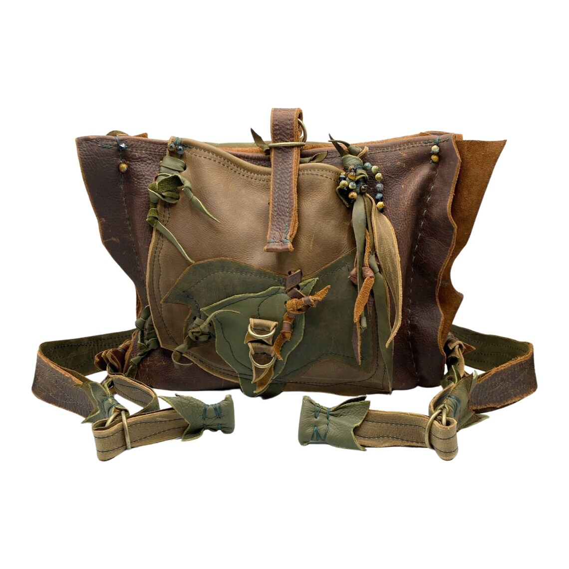 Forager Backpack Leather Hiking Backpack Handmade Leather Etsy