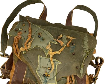 Handmade Leather Backpack: Oak Leaf & Acorn Design - Etsy Handmade Leather Backpack: Oak Leaf & Acorn Design - Etsy