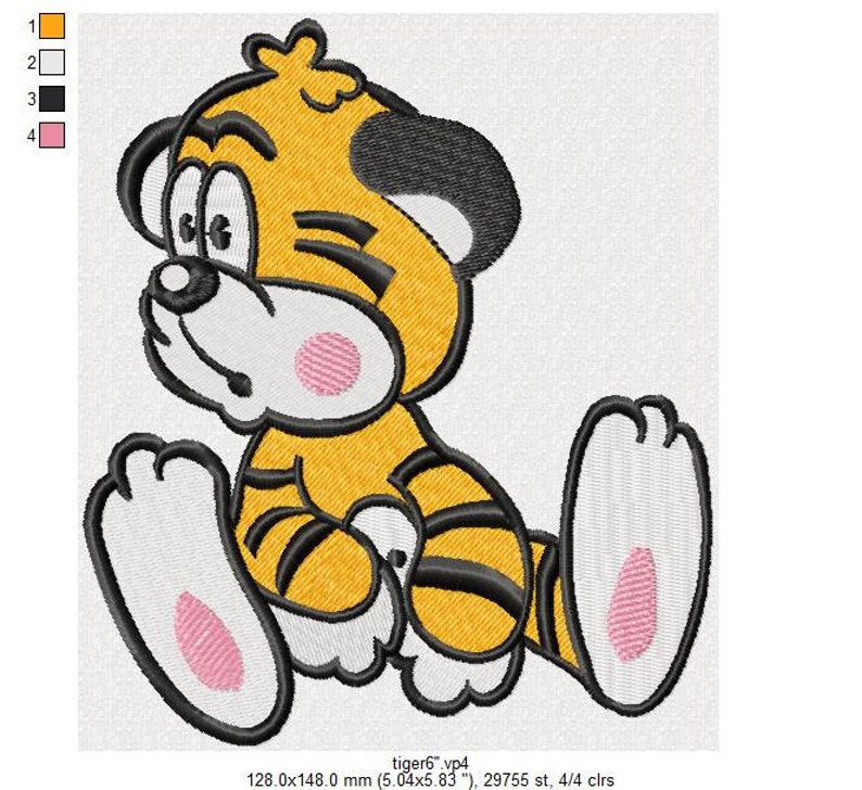 Baby tiger embroidery design design for embroidery machine  etsy Baby tiger embroidery design design for embroidery machine  etsy