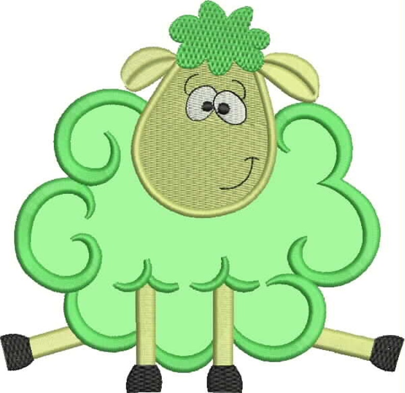 Lamb Applique Design for Embroidery Machine 4'' Etsy