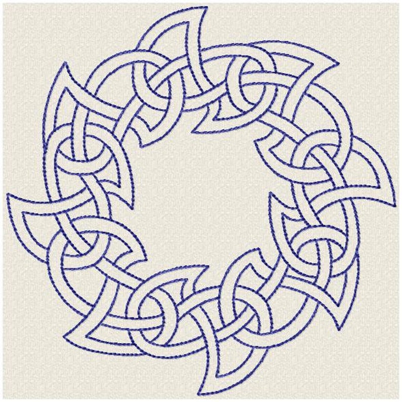 Celtic circle motive design for embroidery machine  etsy