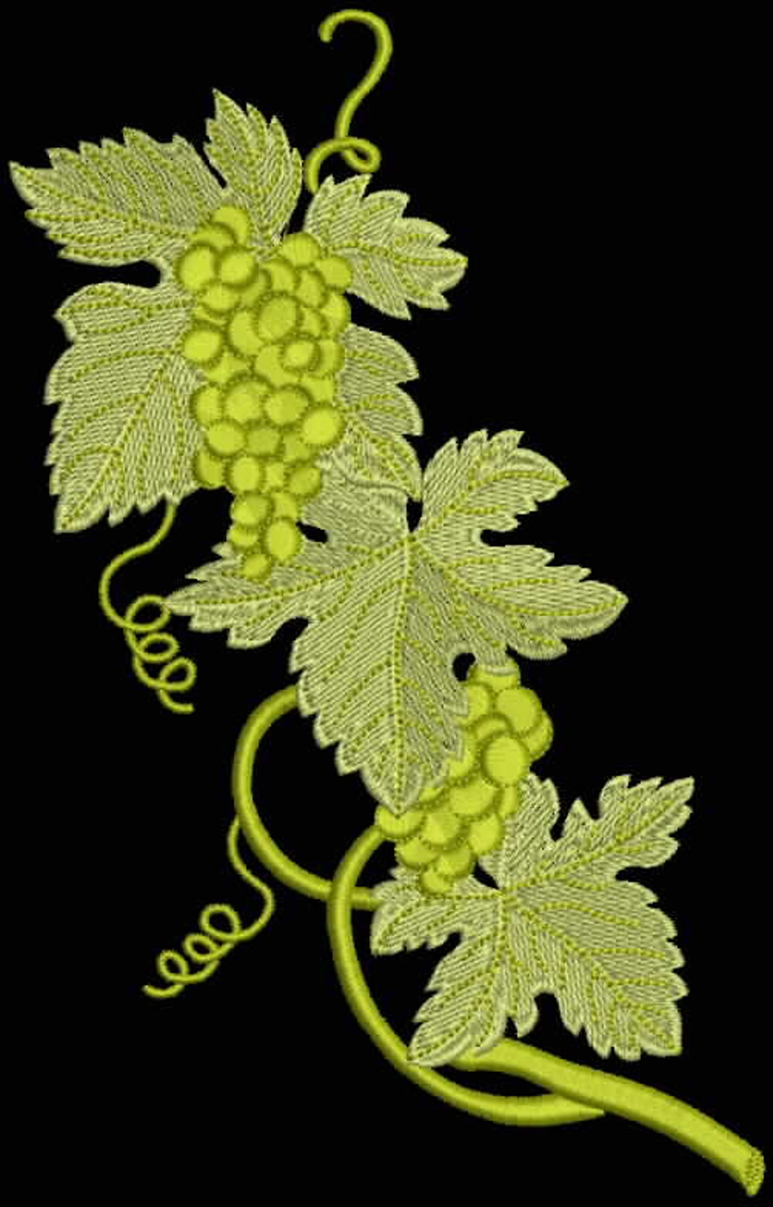 Grapes Embroidery Design for Embroidery Machine. Etsy