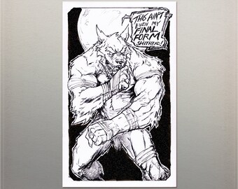 Rakinos - Wolfman Brawler-klistermärket