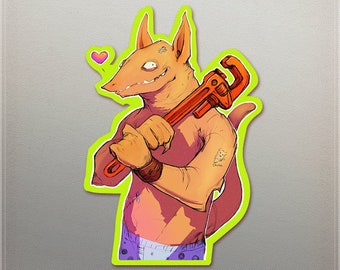 Skiftnyckelvän Goblin klistermärke
