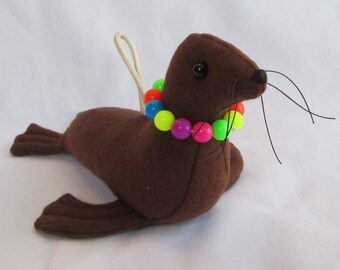 Fabric Seal keychain, ornament, accessory