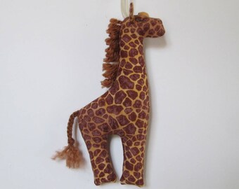 Fabric Giraffe keychain, ornament, accessory