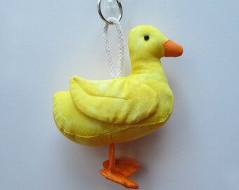 Fabric Duck keychain, ornament, accessory