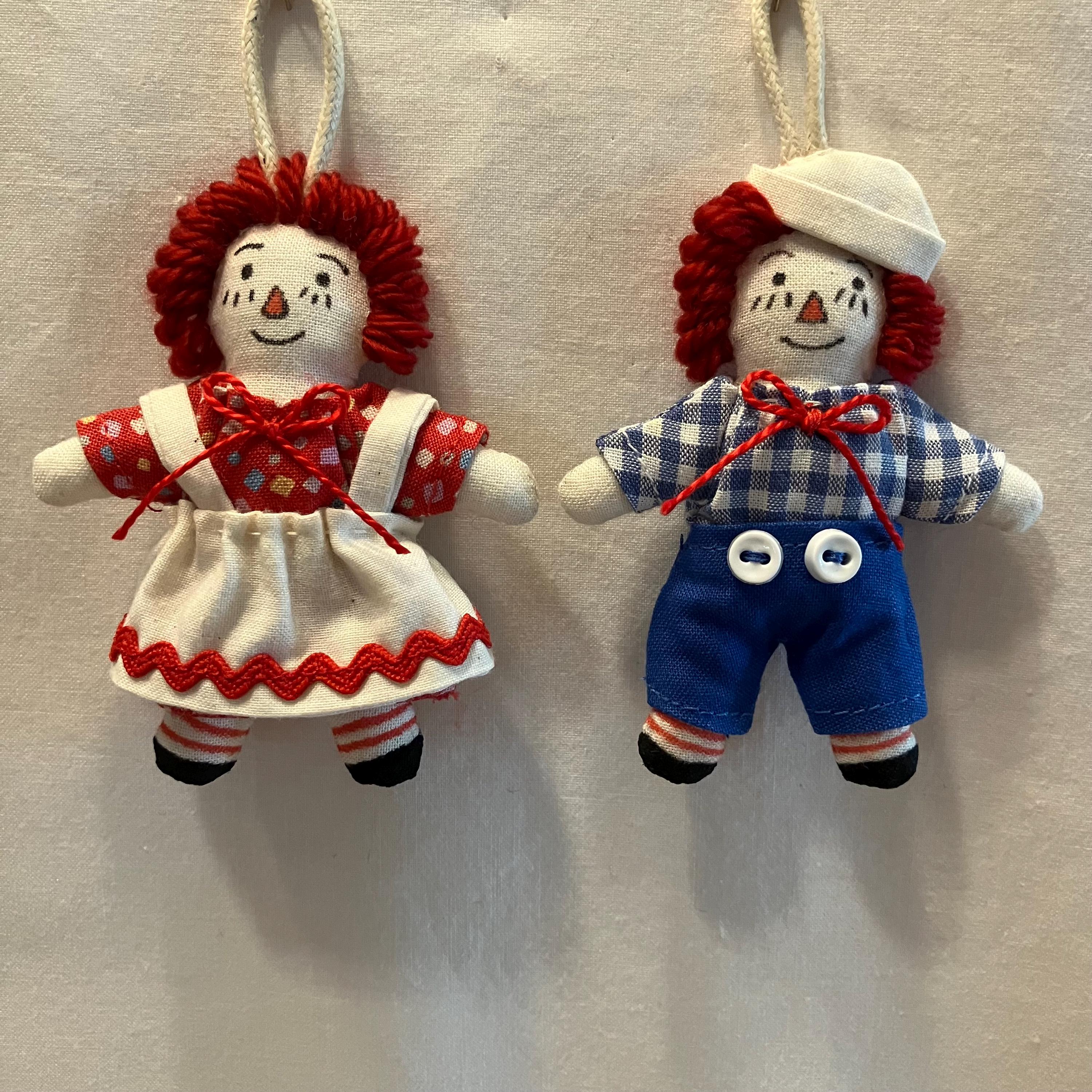 Raggedy Ann & Andy 木製小物入れ5点セット カントリー雑貨 Raggedy