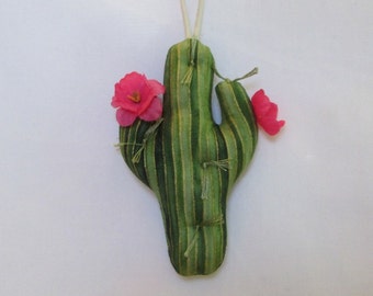 2 PATTERNS - Fabric Cactus keychain, ornament, accessory