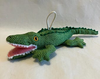 Fabric Alligator with Teeth keychain, ornament, accessory