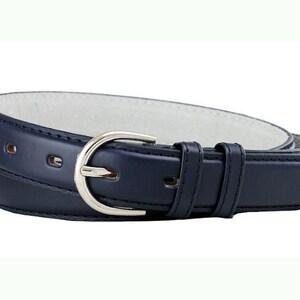thin navy belt