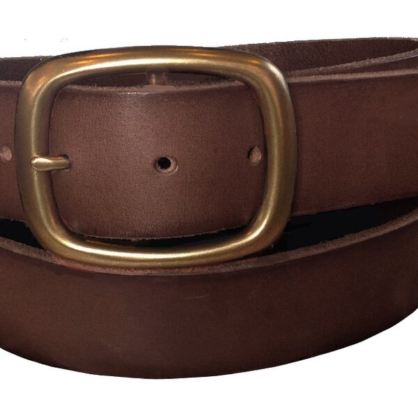 Brown Heavy Duty Premium Leather Belt Size - All Sizes - Gift Ideas - Gift Idea - For Him or her - Thick - 100% Cow Hide