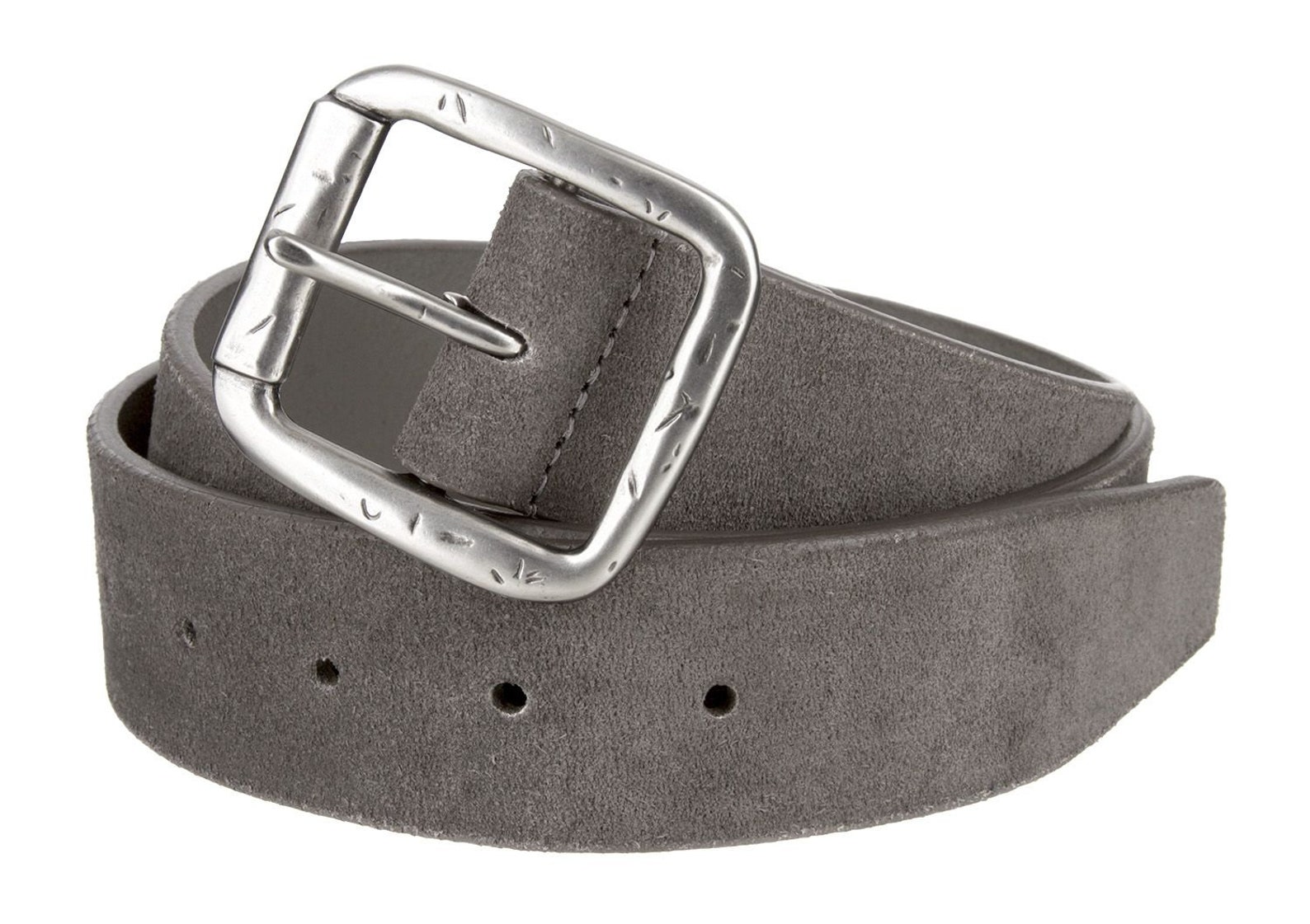 Grey Suede Leather Belt 1 1/2'' Wide Dress Belt Etsy