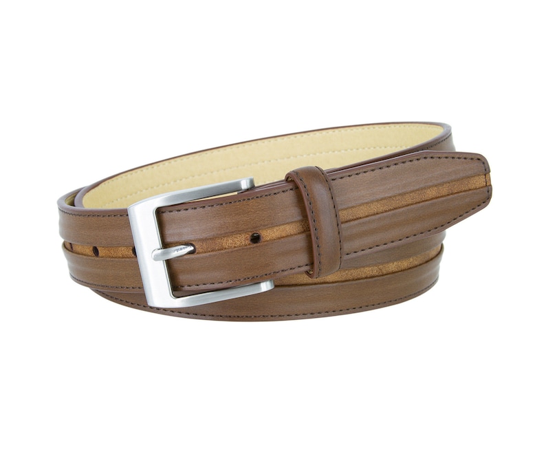 DESIGNER MEN/'S CASUAL DRESS SOLID GENUINE LEATHER BELT 1 1//4/" WIDE S M L XL