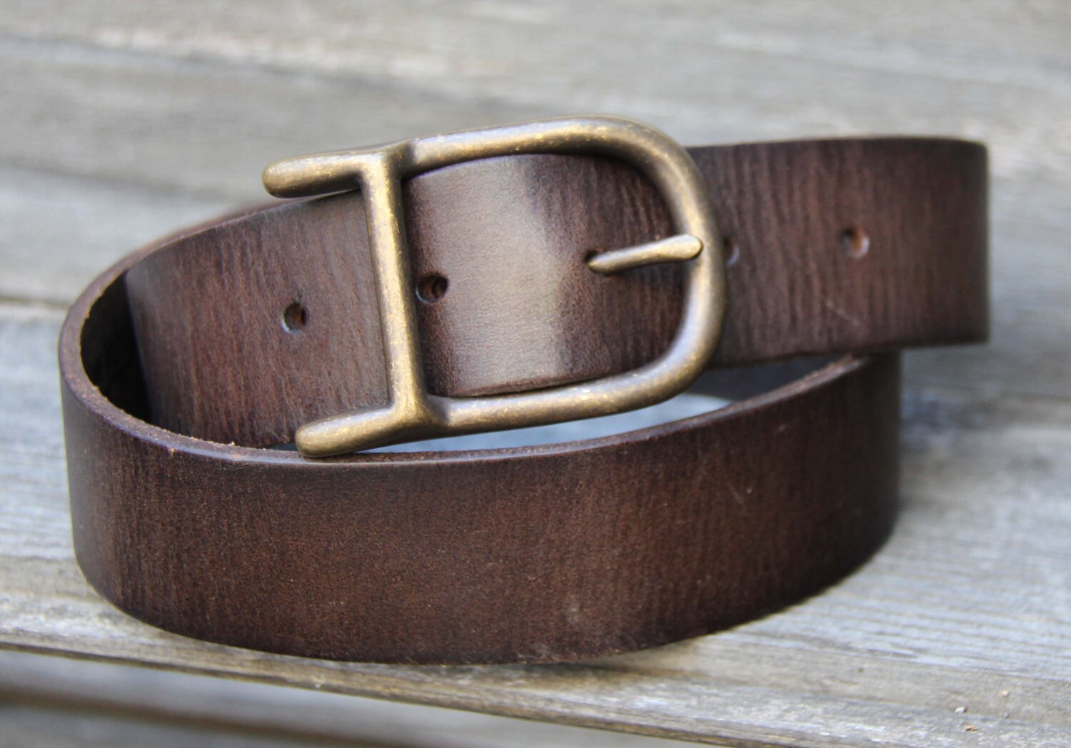 Harness Belt in Distressed Brown Leather Women's Bridle Etsy